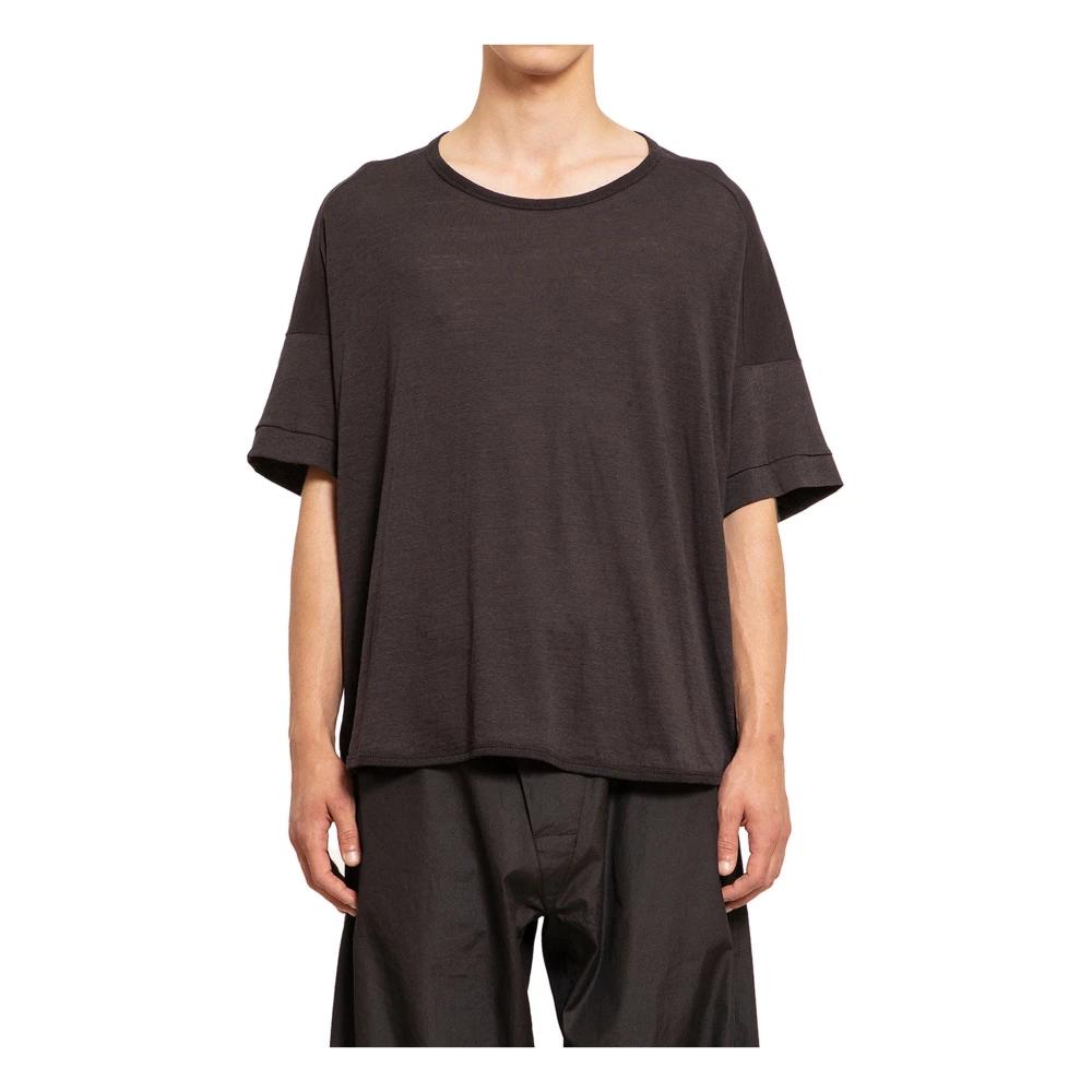 【関税込み】Jan-Jan Van Essche ブラウン #81 Tシャツ JAN-JAN VAN ESSCHE TEE#81 OVERSIZED CREWNECK TEE COTTON