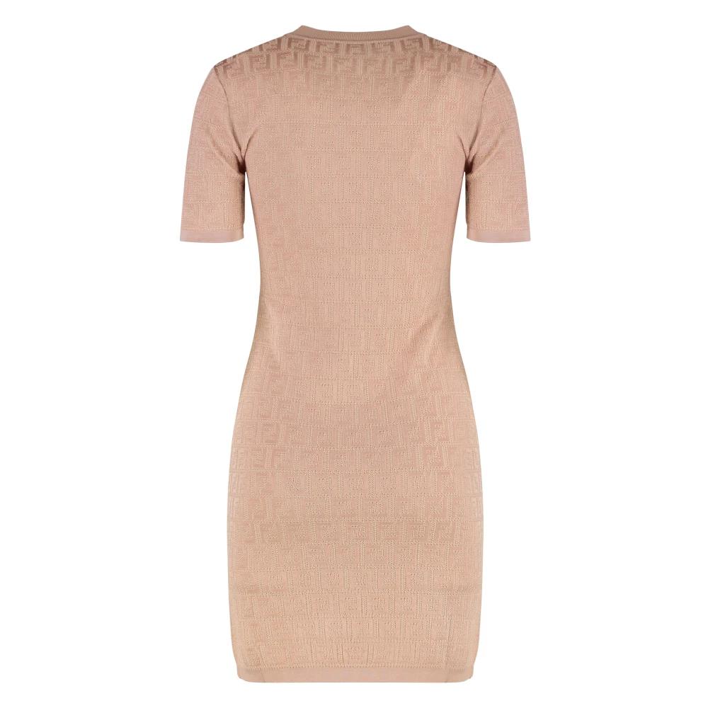 ワンピース FENDI FF COTTON MINI DRESS Dress Cotton Brown | Fendi
