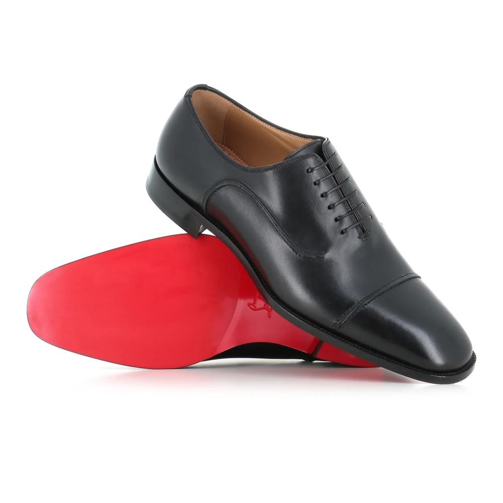 open lace back dress Royal Shoes Black Spikes Smoking Slip-on Red Bottom Men's Dress Shoes – CC  Suits main image 1