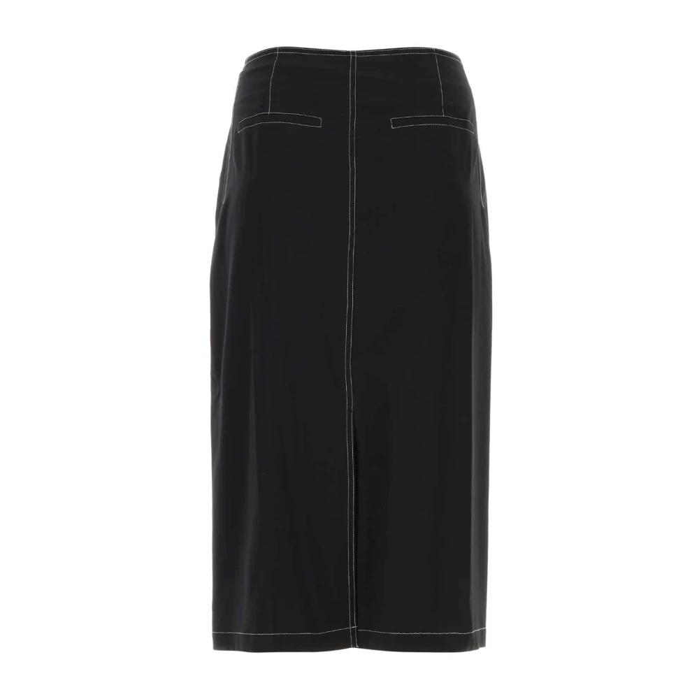スカート LOW CLASSIC Women Mid Skirts LW251SK05 BLACK Low Classic Mid-length skirts for Women | Online Sale up to