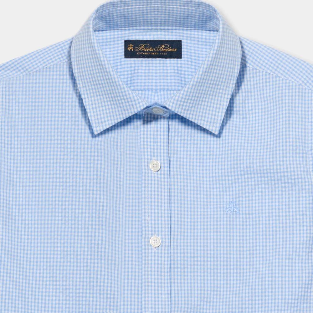 Chemise Brooks Brothers à Carreaux Bleu, Jaune Et Crème - Coton Italien Taille L
