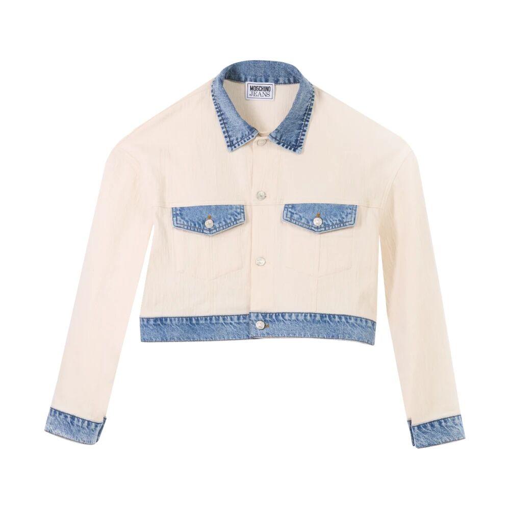 Moschino Denim Jackets in White | Lyst