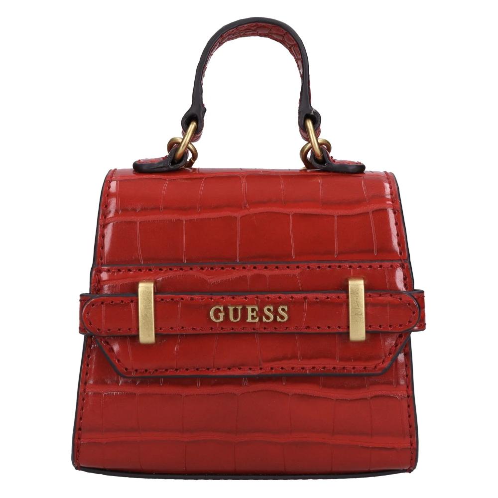 Shoulder Bag Guess Handtasche Weinrot Leather Shoulder Guess