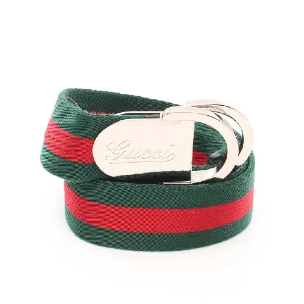 Cintura di stoffa rossa usata di Gucci in Verde | Lyst