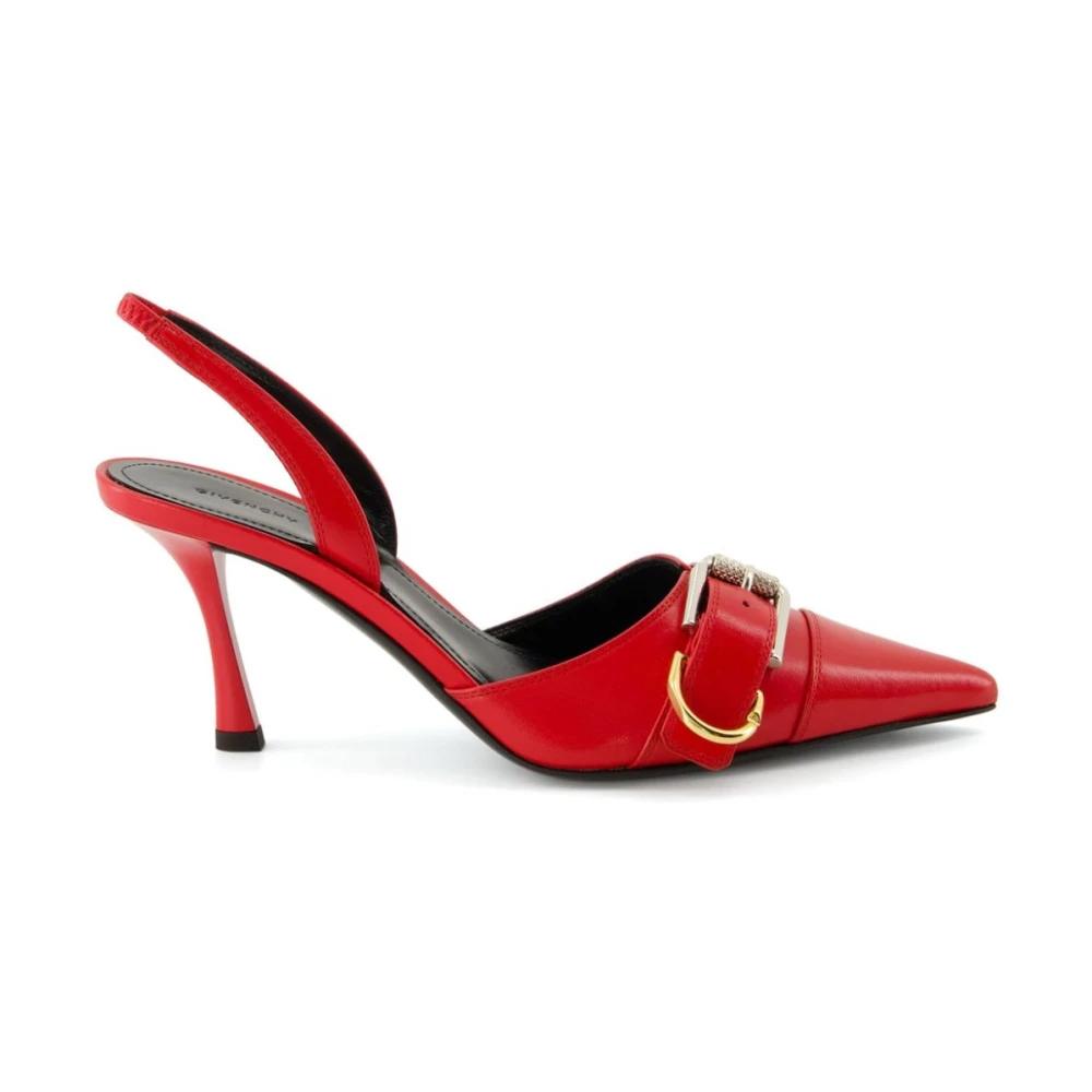 サンダル・ミュール GIVENCHY RED LEATHER PUMPS NEW Givenchy pump red leather Size 6.5 | eBay
