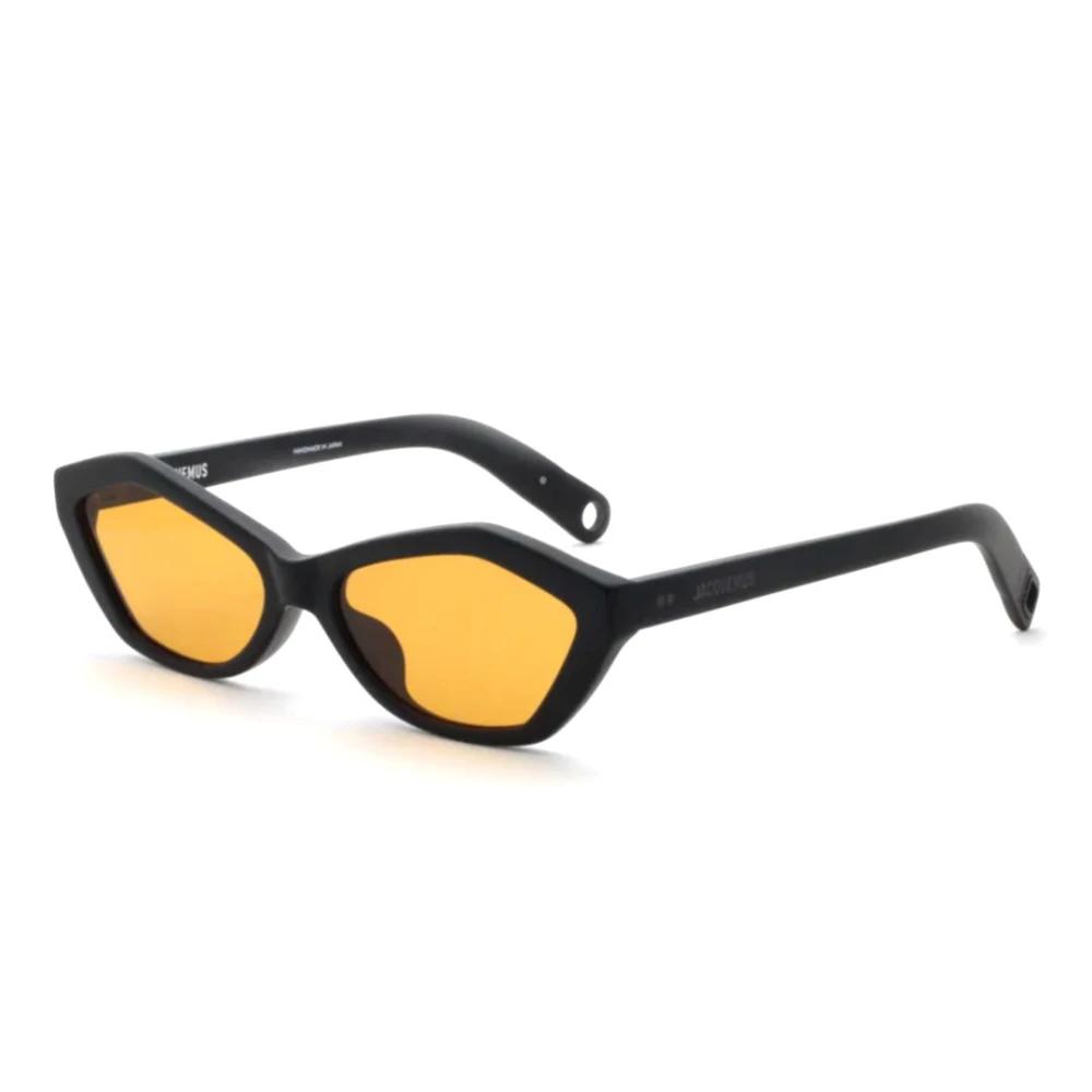 Jacquemus Cat-Eye Sunglasses In Vibrant Yellow And Orange Acetate - NWT Jacquemus Bambino Cat-Eye Acetate Sunglasses - Milky Yellow  main image 4