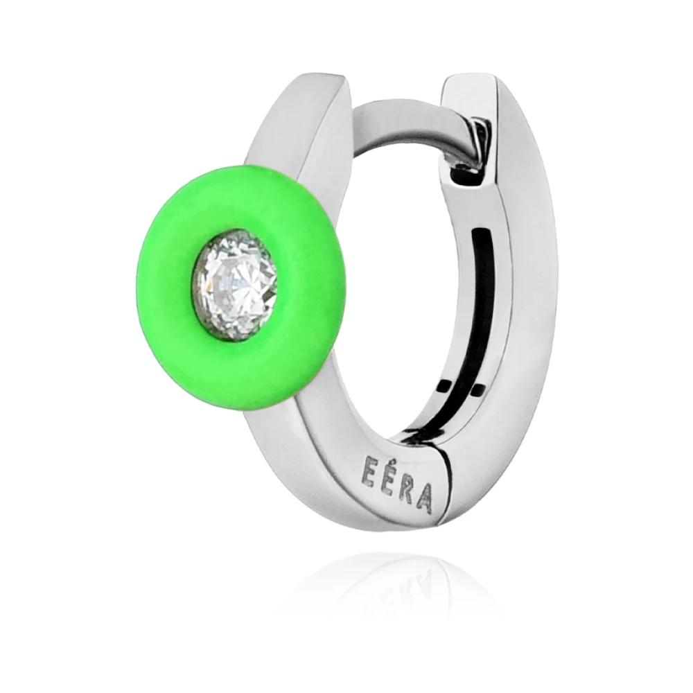 ピアス Eera Mini Earring - White Gold - Or EERA white Gold And Pink Mini Hoop Earring, New | eBay