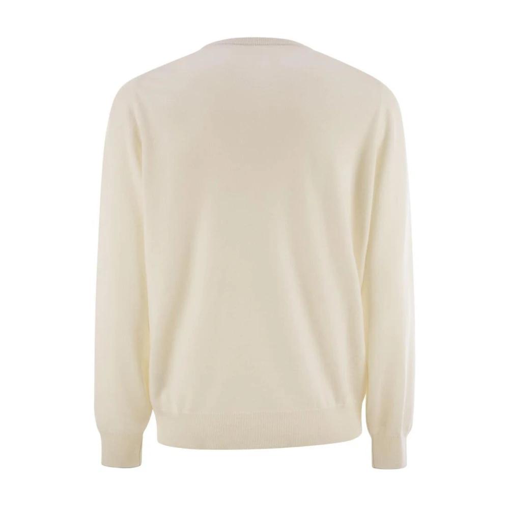 Pull Brunello Cucinelli M3674100_CGO69 - Taille 46, Laine, Couleurs TOMATO/SAND/PANAMA, Neuf Avec étiquette