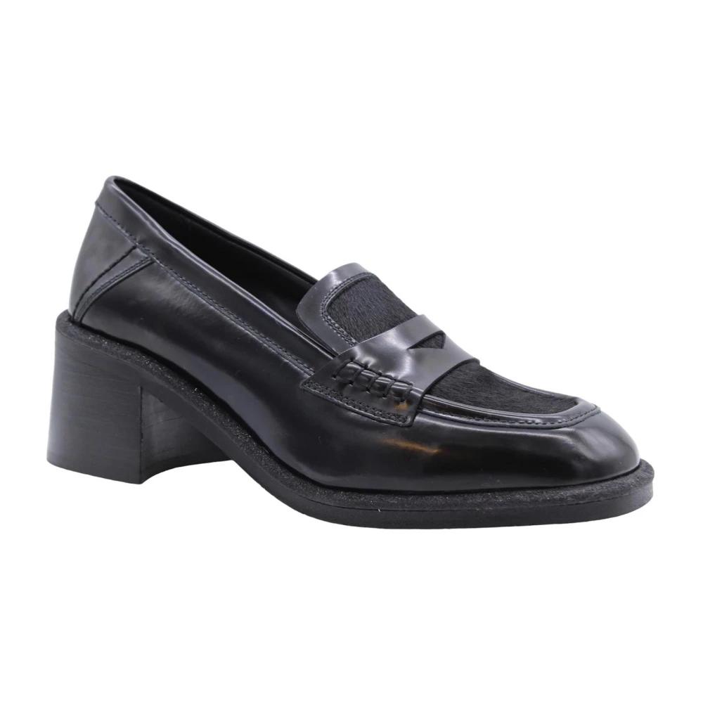 Chaussures De Ville En Cuir Lisse Noir Pertini - Pointure 39 - Neuves Avec Boîte