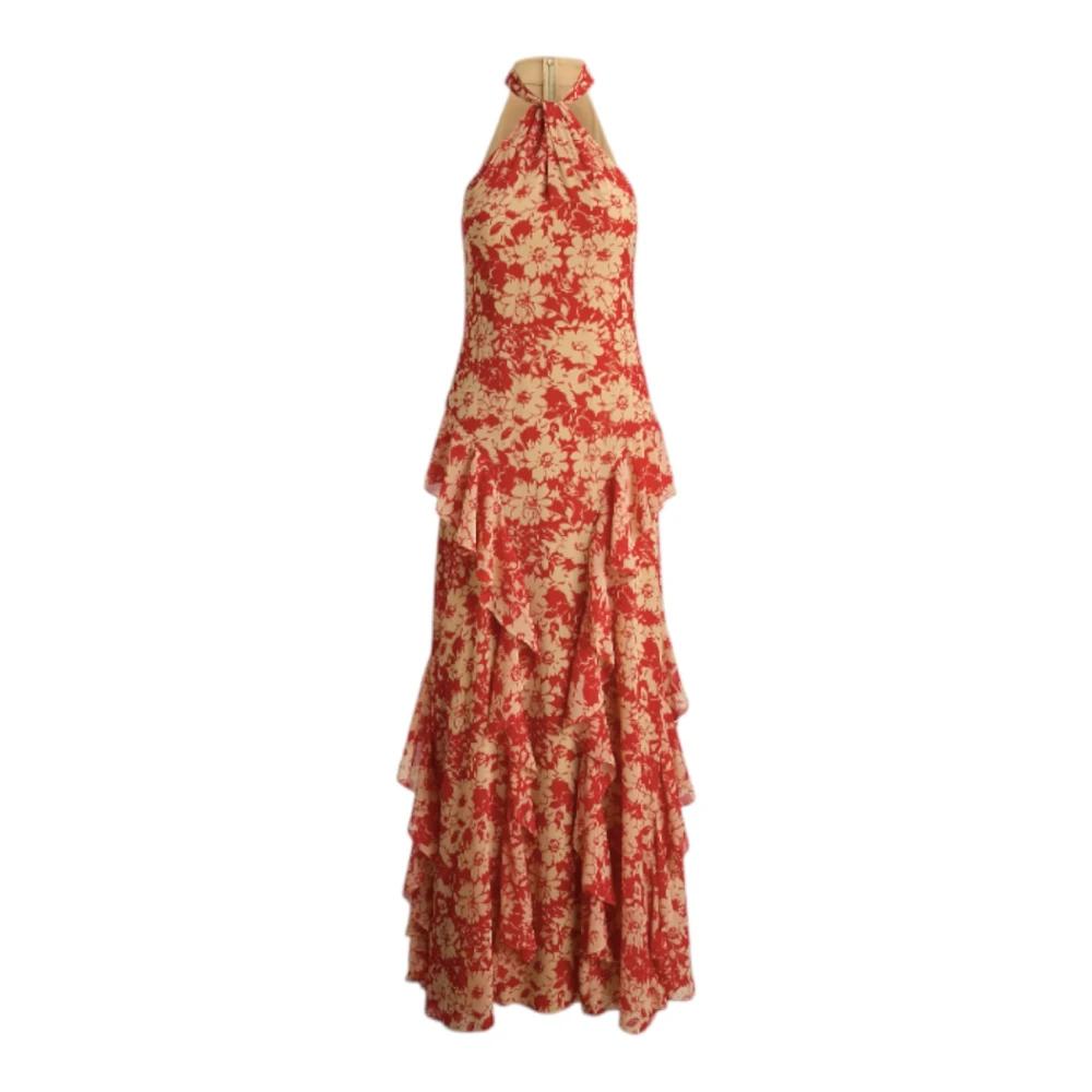 ralph lauren floral fit and flare dress LAUREN Ralph Lauren Plus Size Ruffled Floral Fit & Flare Dress MSRP $1 –  DGFOutlet