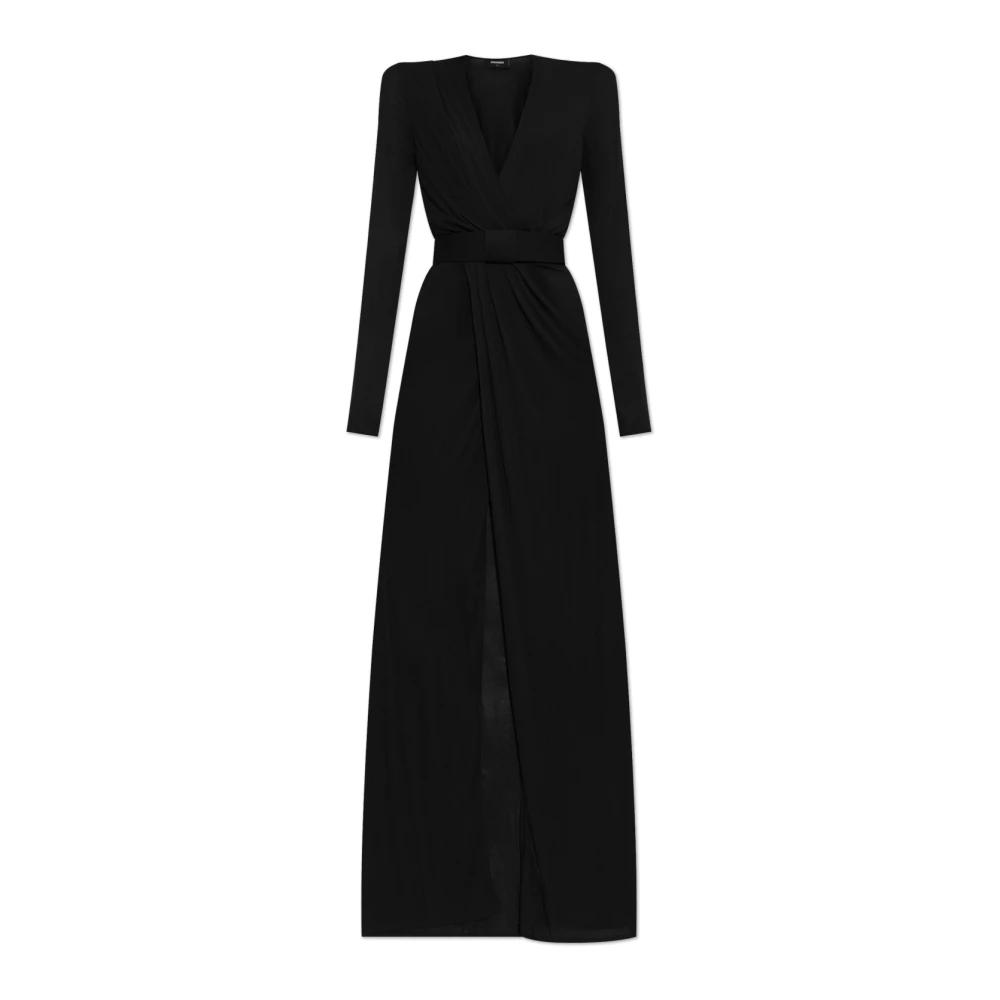 ワンピース D SQUARED2 OPEN BACK LONG DRESS Dsquared2 Women Open Back Long Dress In Black | ModeSens