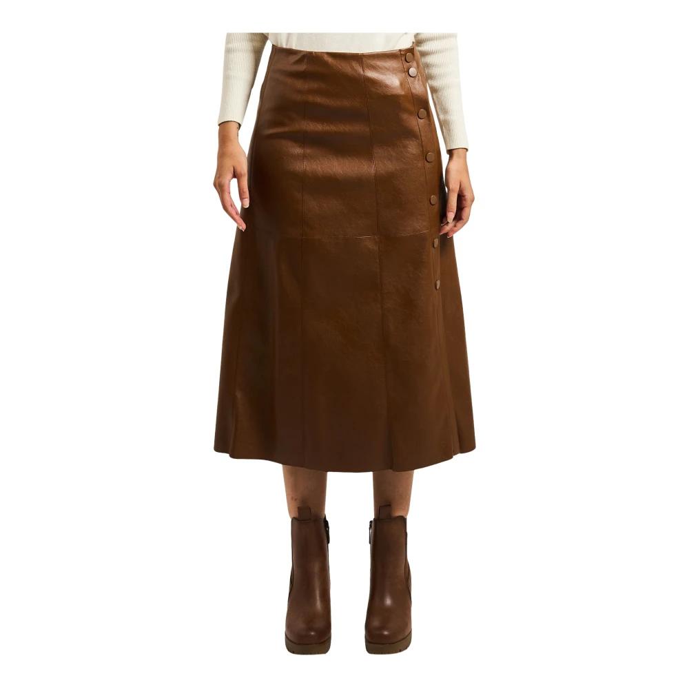 Vintage Gonna A Pieghe In Pelle Inverno Gonna Pieghe Pelle Outfit