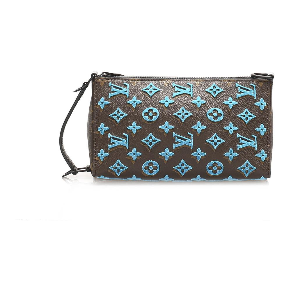 Borsa a tracolla triangolo con monogramma in plastica PVC Plastic di Louis  Vuitton in Marrone | Lyst