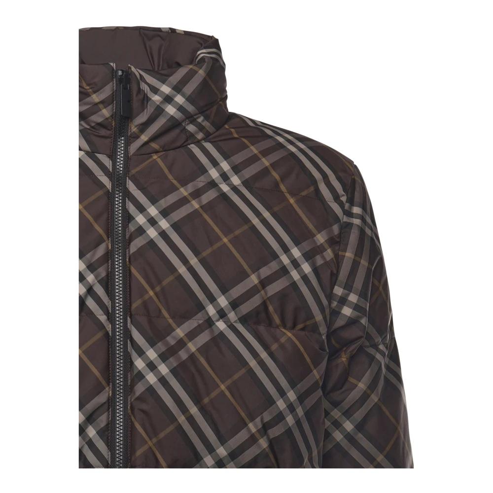 Burberry Snowdon Wendbare Daunenjacke in Grau für Herren Lyst DE