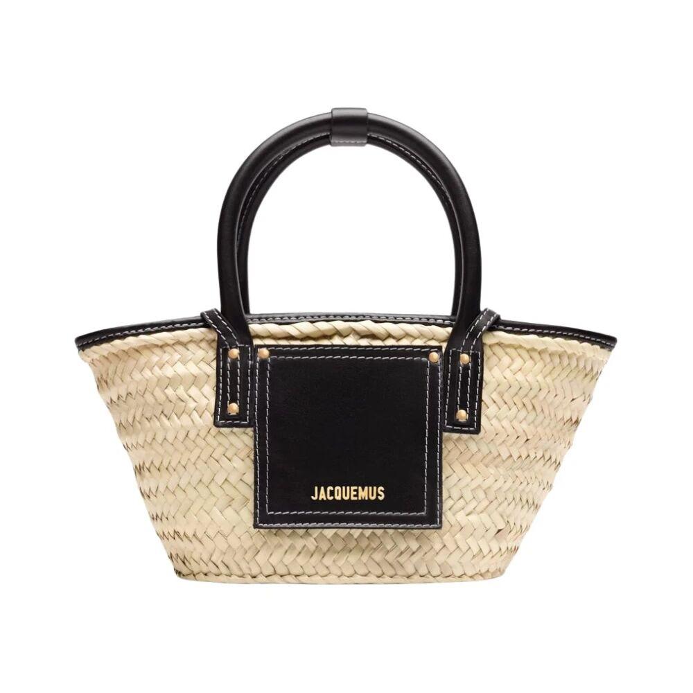 Shoulder Bag Jacquemus Tasche Stroh Jacquemus Schwarze Stroh Korb