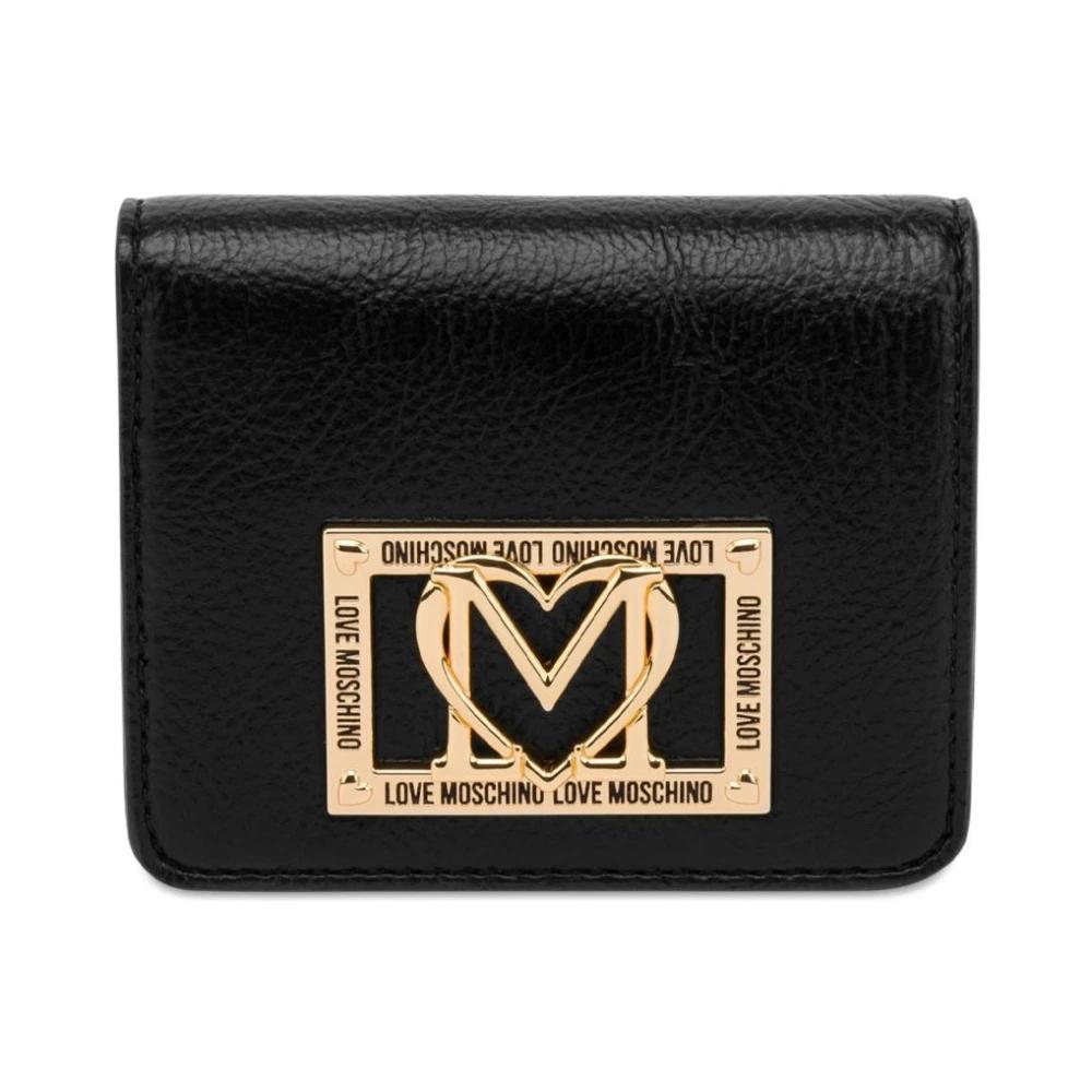 【関税&送料込】Love Moschino Wallets Black Love Moschino logo-plaque Wallet | Black | FARFETCH