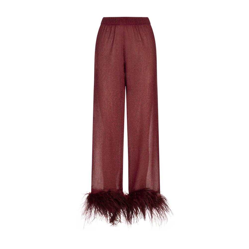 パンツ OSEREE Feather silk pants Black Oseree Feather Silk Pants | italist
