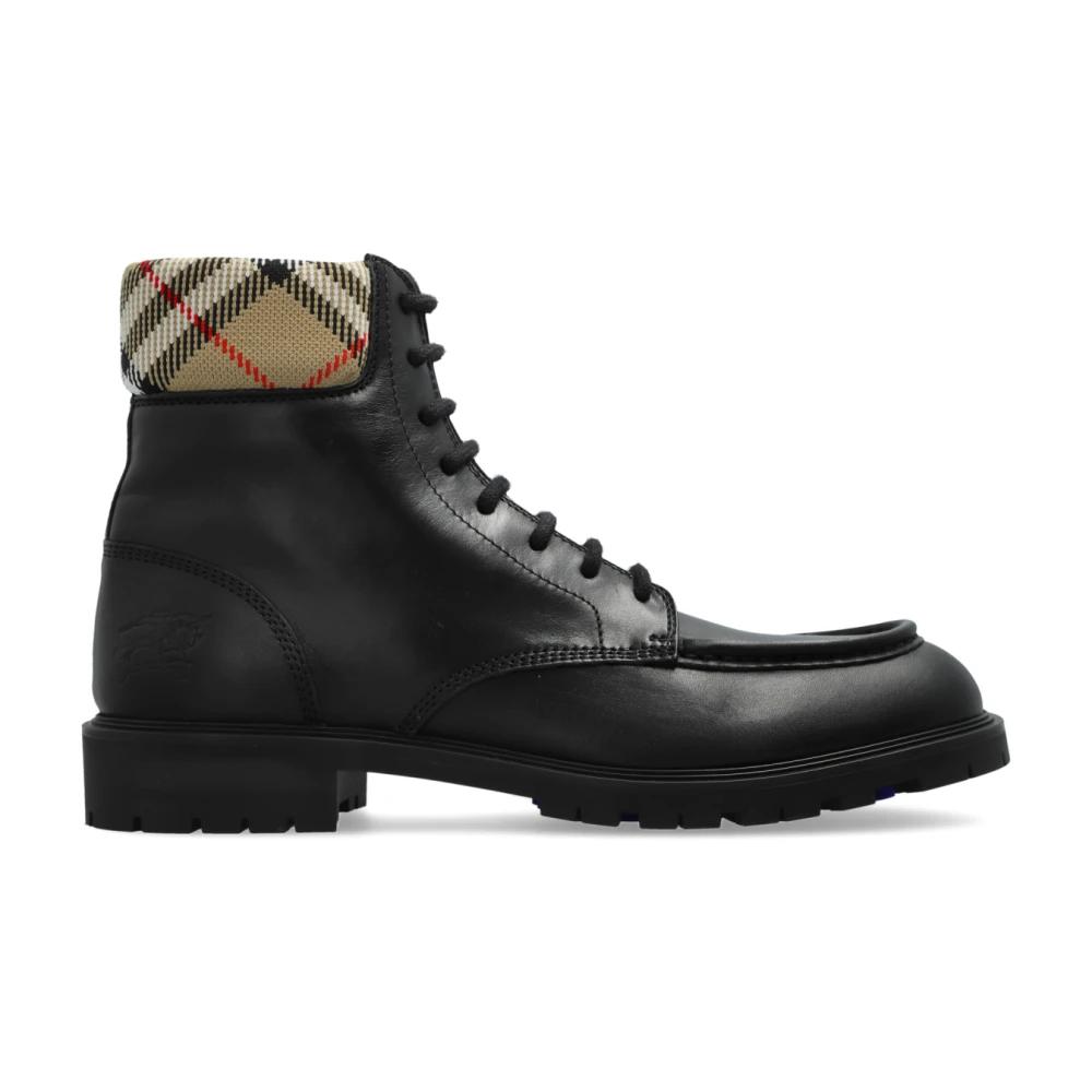 Burberry Lace-Up Boots in Black for Men | Lyst display picture 3