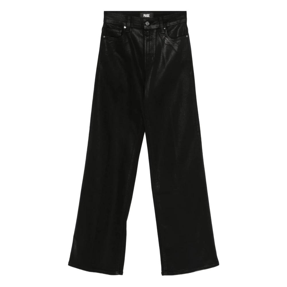 Jean Droit Noir Paige – Taille 28 Femme, Parfait état, Coupe Mid-rise