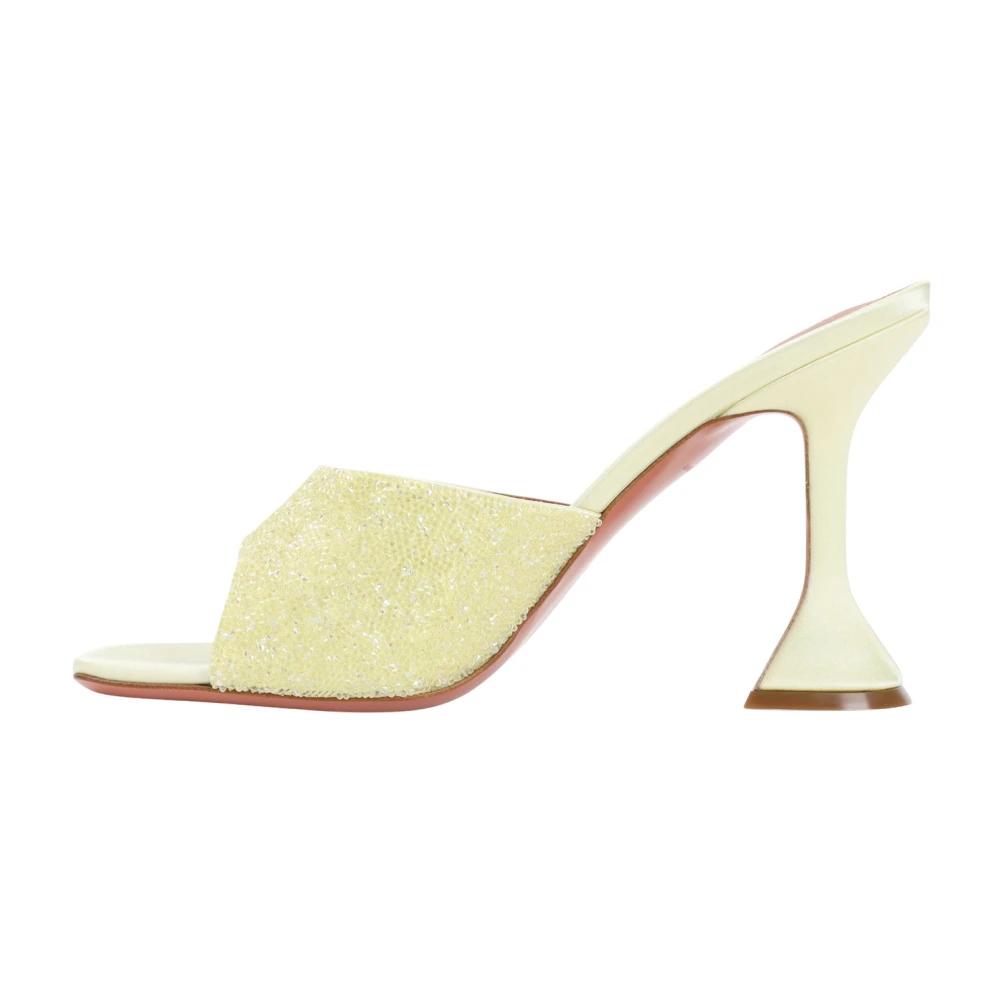 サンダル・ミュール AMINA MUADDI Pastel Yellow Shearling Giuly Slippers Yellow AMINA MUADDI Shoes for Women | Lyst