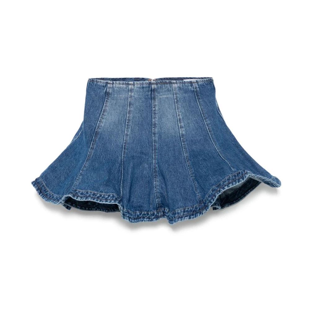 スカート MSGM DENIM SKIRT MSGM Denim Skirts in Blue | Lyst