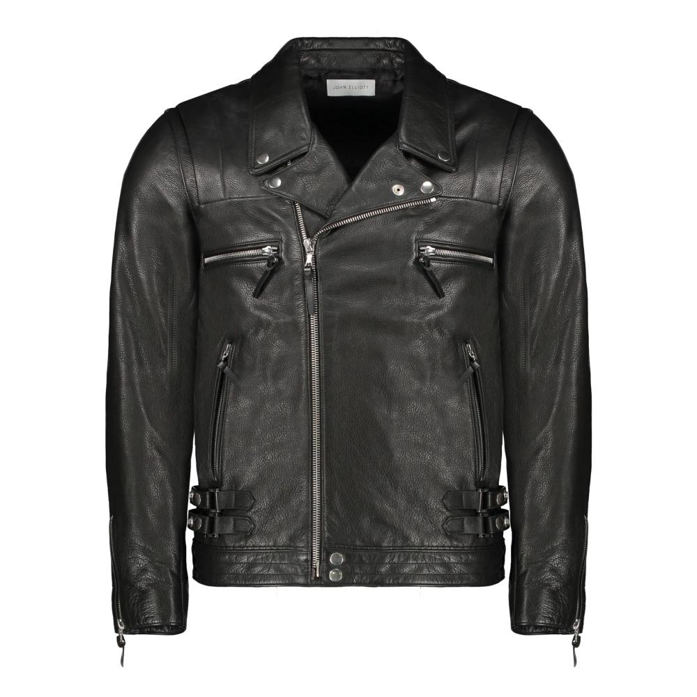 John Elliott レザージャケット John Elliott Leather Rider Motorcycle Jacket Coat Small