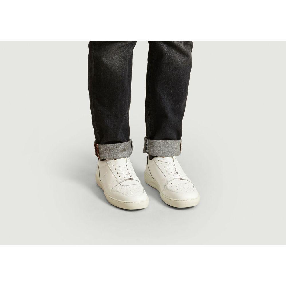 Le Coq Sportif Leer Esthete Sneakers in het Wit voor heren - Lyst