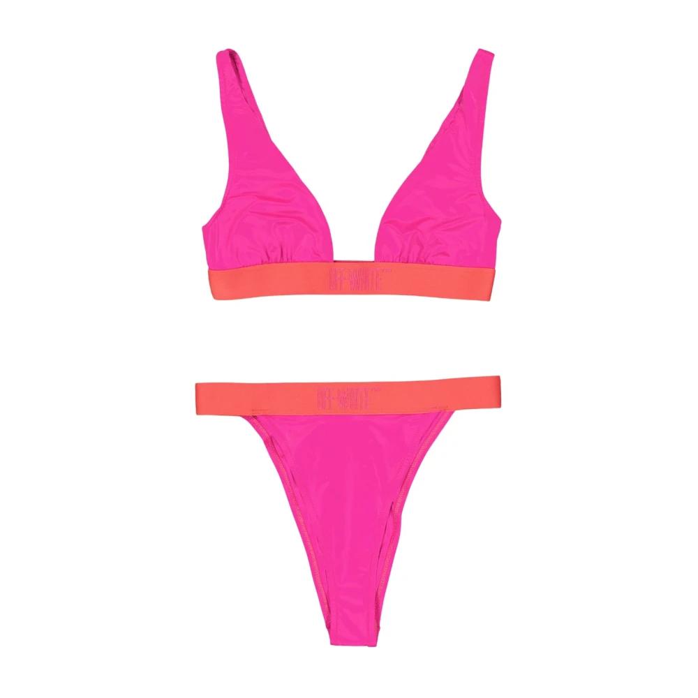 【OFF-WHITE】ロゴ バンド 紐 ネック WHITE 水着 ビキニ Off-White c/o Virgil Abloh Bikinis for Women | Online Sale