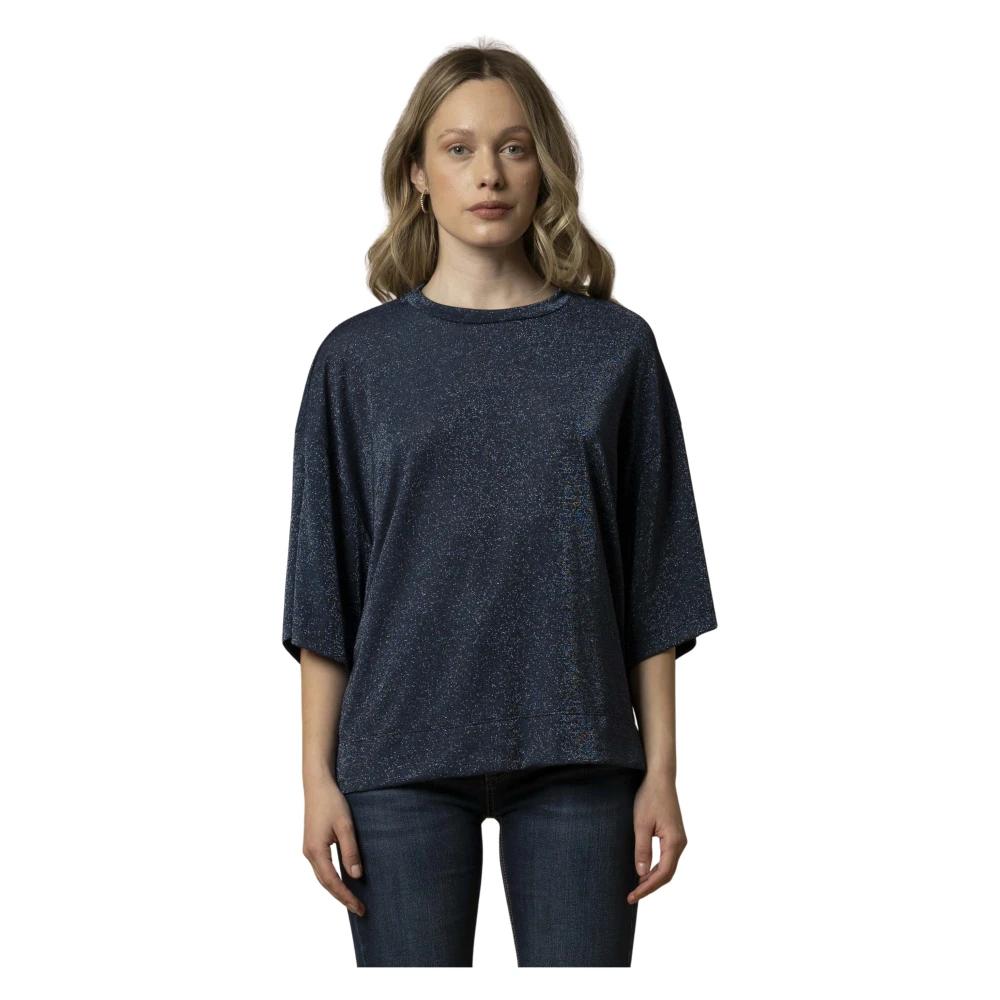 Kocca Schicke Bluse Mit Rundhalsausschnitt in Blau Lyst DE