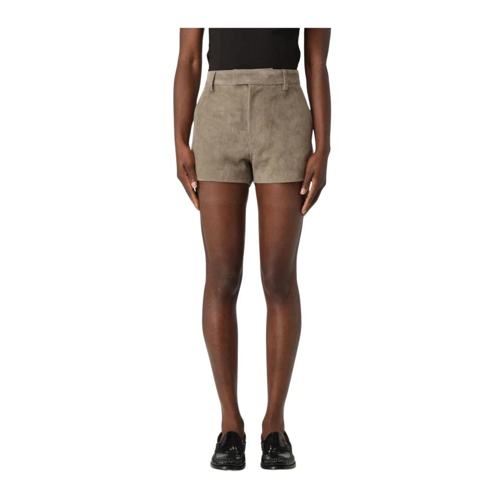 ショートパンツ AMI PARIS Suede shorts Gray AMI PARIS(アミ パリス) ハーフ・ショートパンツ(メンズ) - 海外