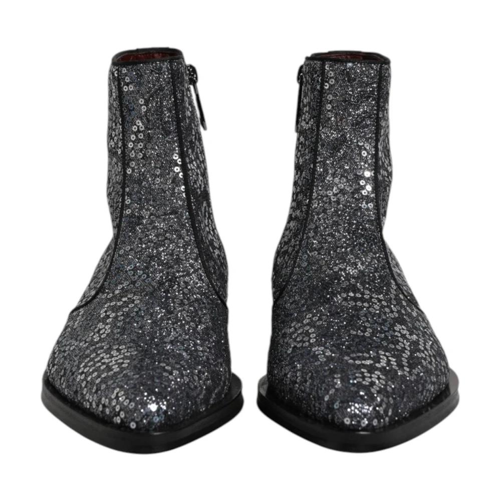 Dolce Gabbana Ankle Boots in Black for Men Lyst UK - Main Image