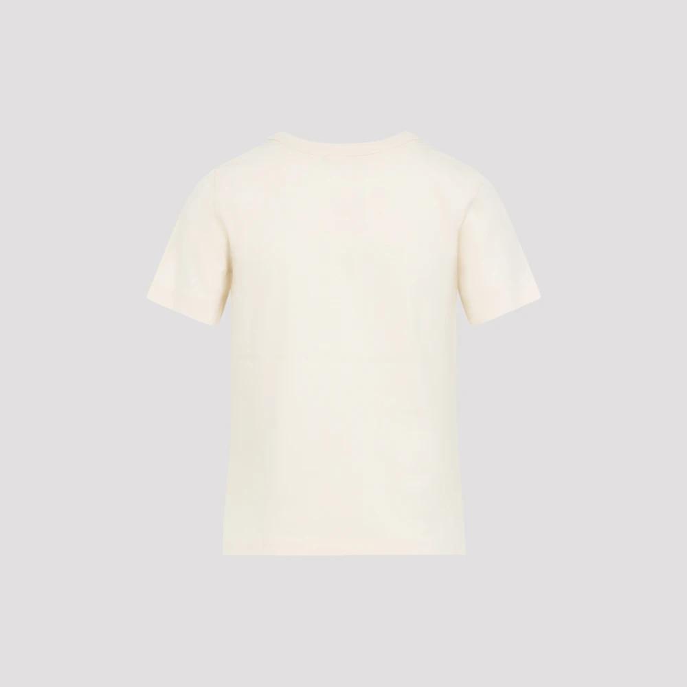 【関税・送料込み】CHLOE T-SHIRTS WHITE COTTON T-SHIRT Chloé Oversized Cropped Logo T Shirt In Cotton Jersey | Chloé CH