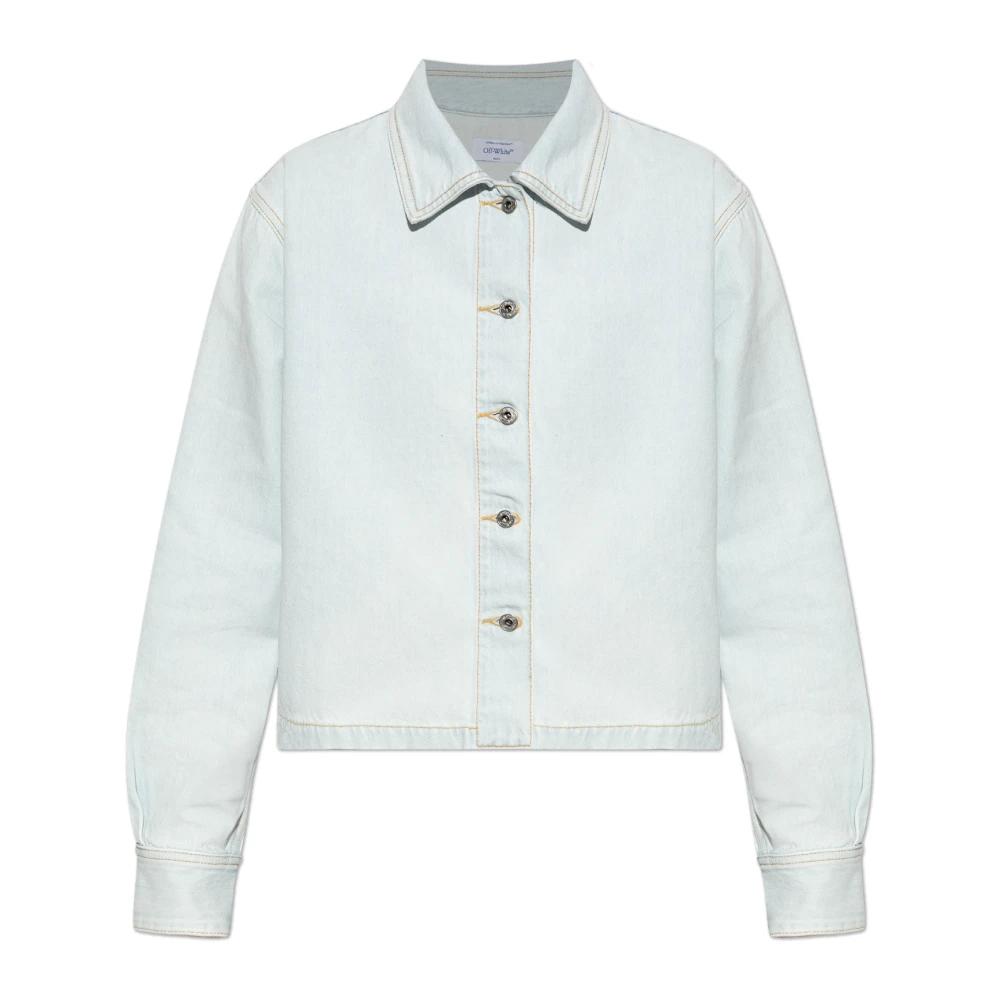 【新品未使用レア】OFF-WHITE ×VIRGIL ABLOHデニムジャケット OFF-WHITE 故ヴァージル・アブローが遺した 22AW デニムシリーズ