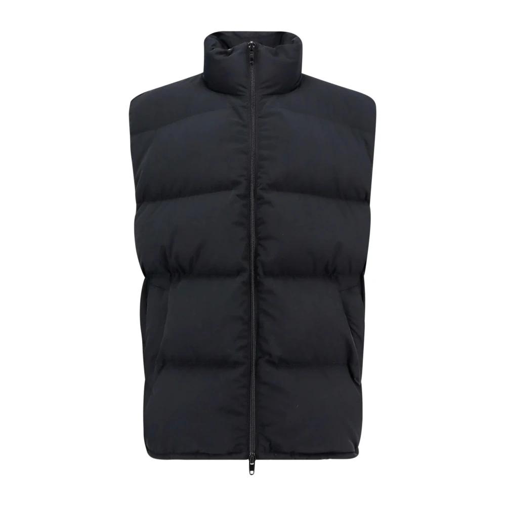 ダウンベスト Balenciaga Black Nylon Sleeveless Jacket Balenciaga Waistcoats and gilets for Men | Online Sale up to