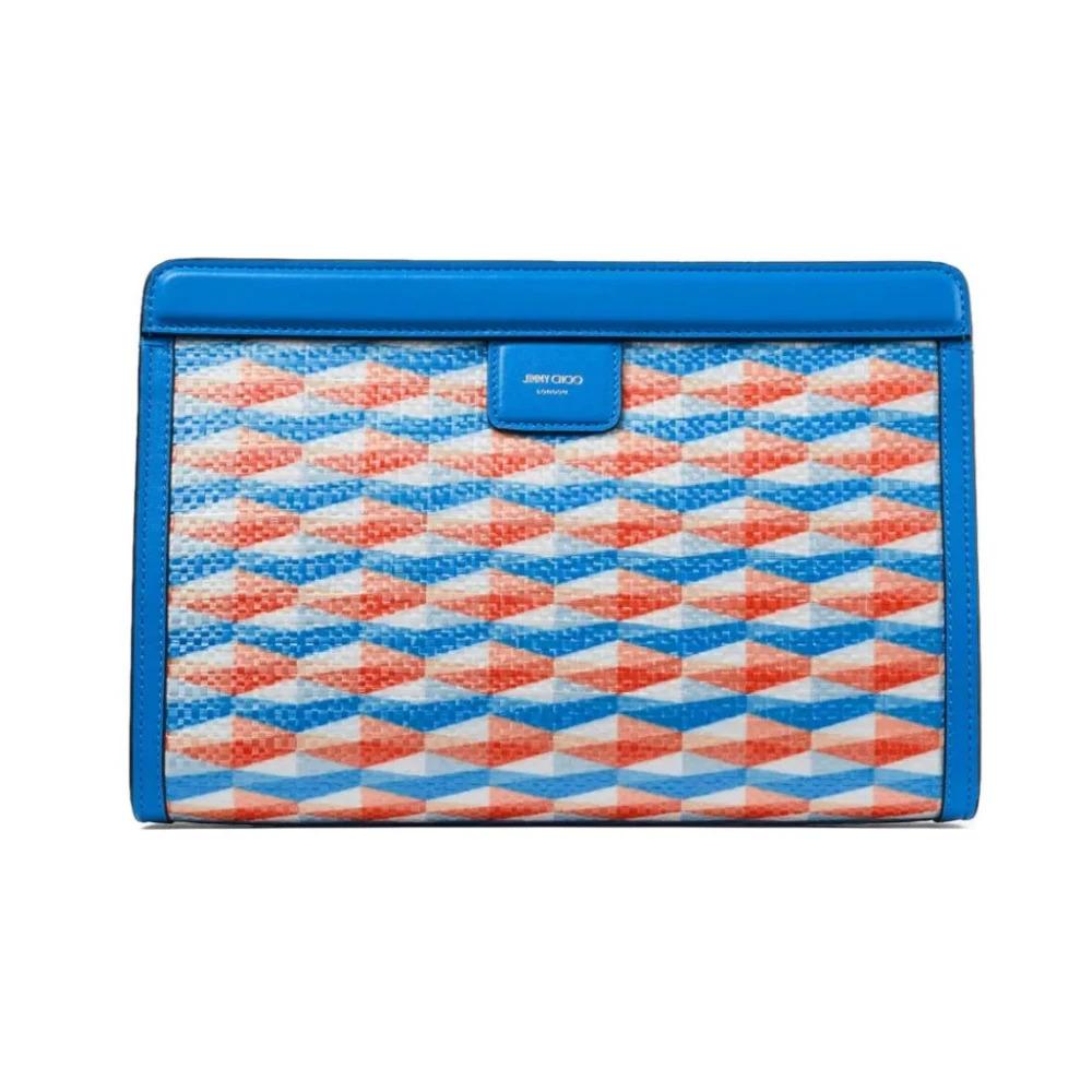 Jimmy Choo Avenue Pouch in Blue | Lyst