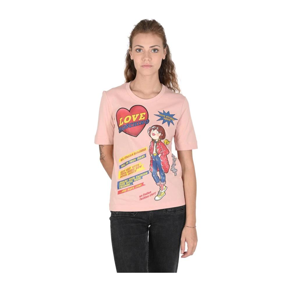 Tシャツ・カットソー LOVE MOSCHINO Woman T-Shirt Multicolor W4H0630M3876 4031 LOVE MOSCHINO Woman T-Shirt Multicolor W4H0630M3876 4031