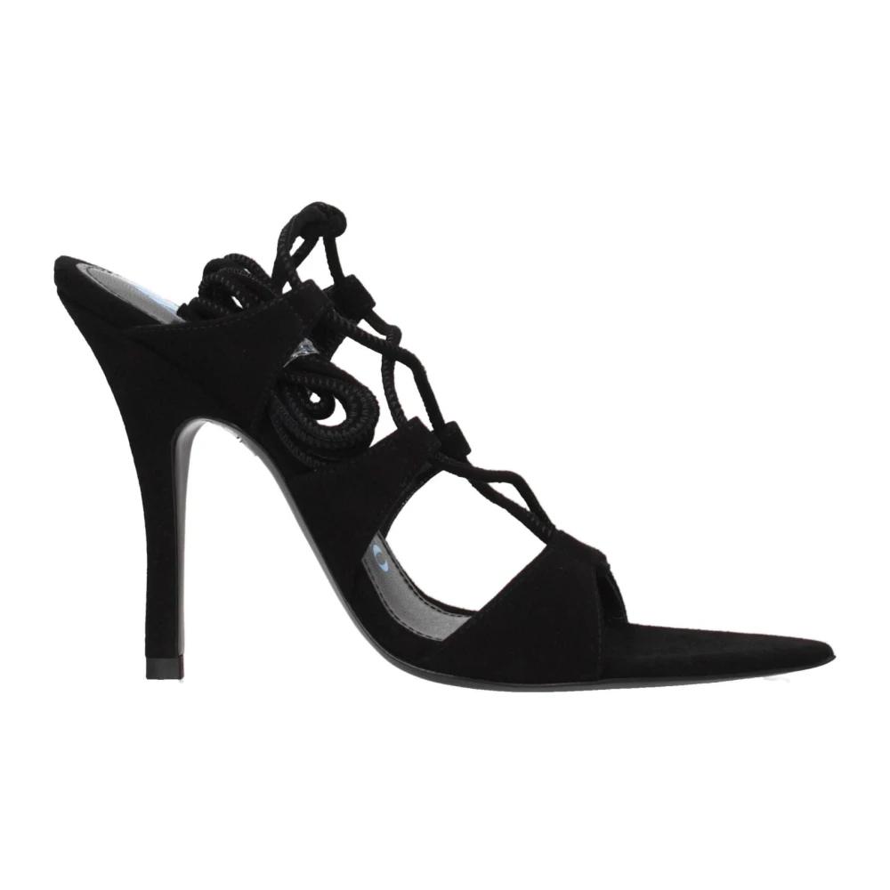 シューズ・サンダルその他 THE ATTICO Woman Heeled sandals Black 236WS513E091 079 The Attico Outlet: Shoes woman - Black | The Attico heeled