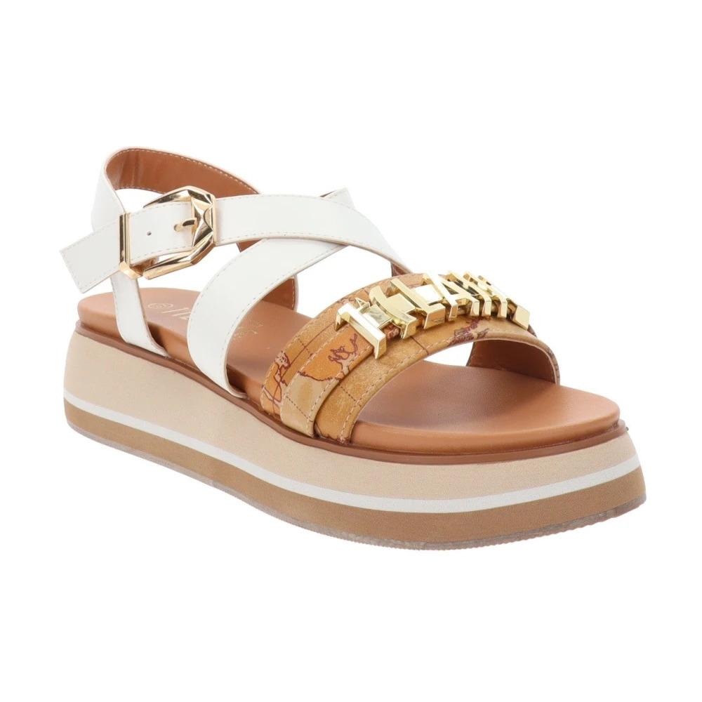 Alviero Martini 1A Classe Flat Sandals in White Lyst