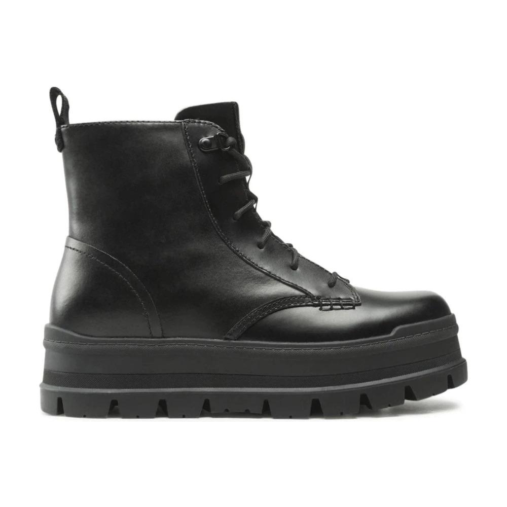 UGG Lace Up Boots in Black Lyst UK