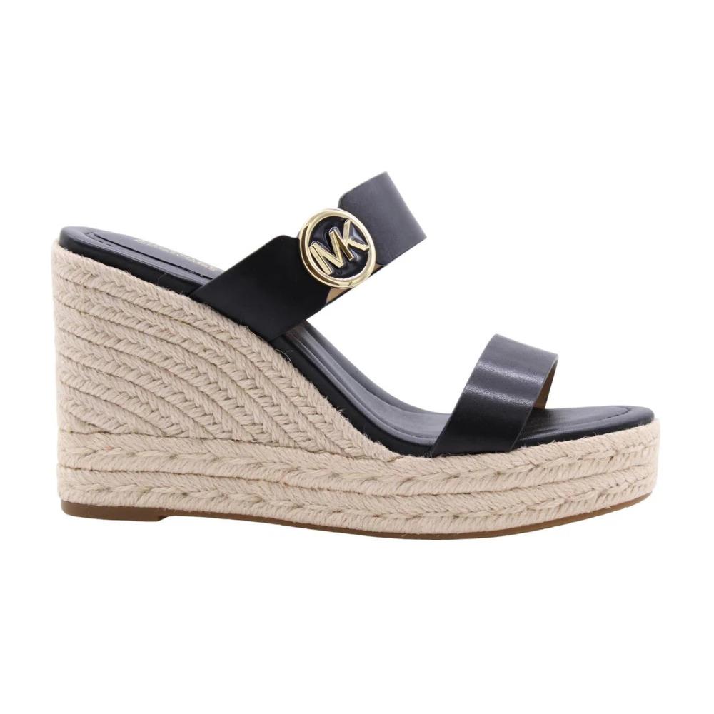 michael kors blue wedges