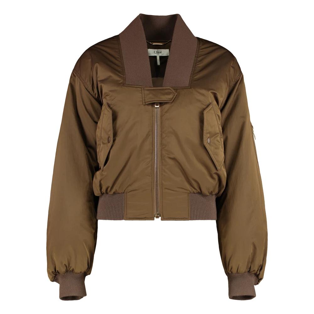 【関税&送料込】Chloe Jacket Chloé Leather Crop Jacket | Saks Fifth Avenue