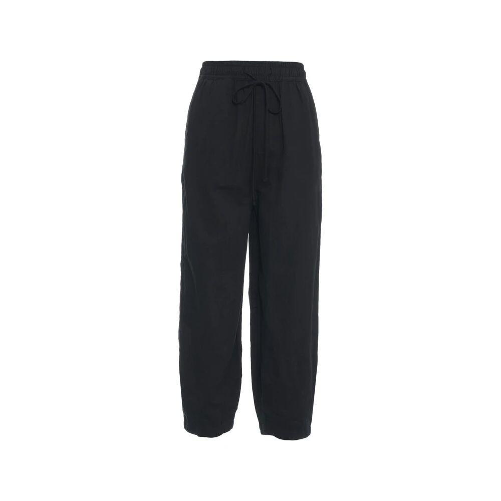 パンツ THOM KROM Women Straight Pants WP5 BLACK Stretch Wool Wide Trousers by Thom Krom | Shop Untitled NYC