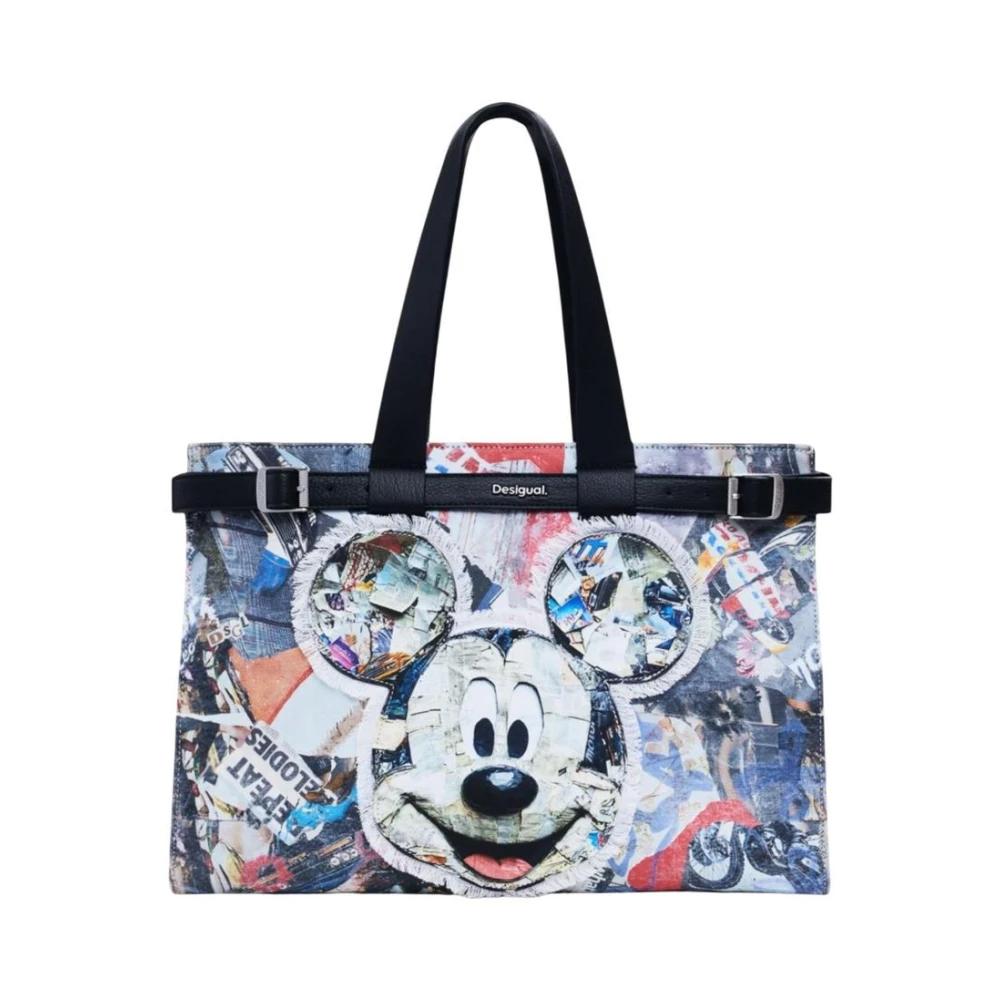 Sacs fourre-tout et cabas Bleu Desigual pour femme Lyst