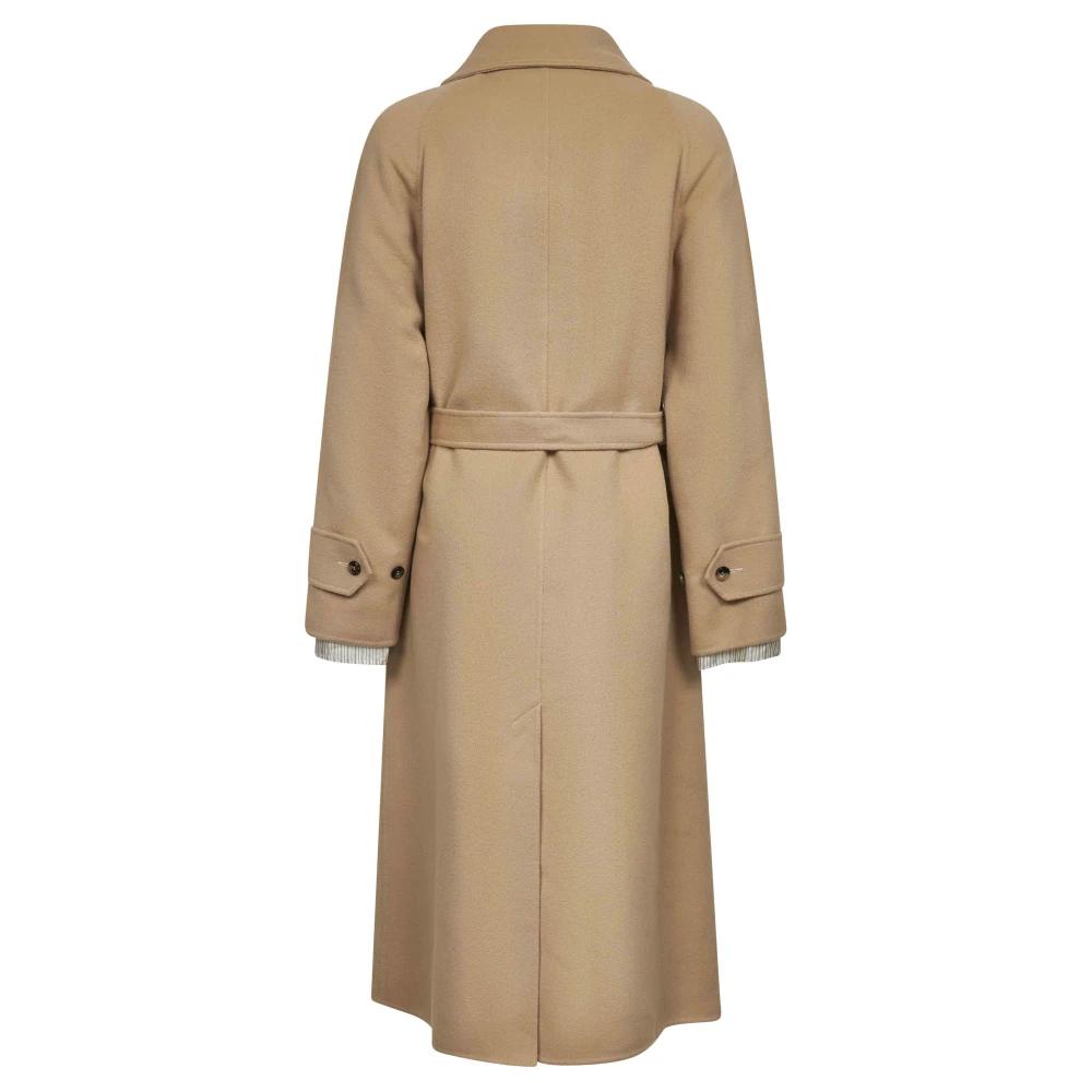 コート MARNI FW20 DOUBLE-BREASTED TRENCH (CPMA0146QU_TP677CHM24) Marni Double breasted wool coat - Cream | CPMA0127HUTW89600W03