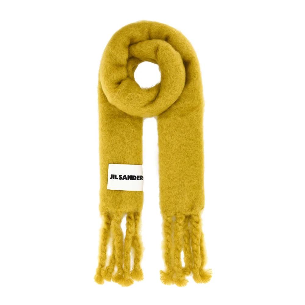 ボレロ・ショール Jil Sander Yellow mohair blend scarf Yellow Jil Sander Scarves and mufflers for Women | Lyst