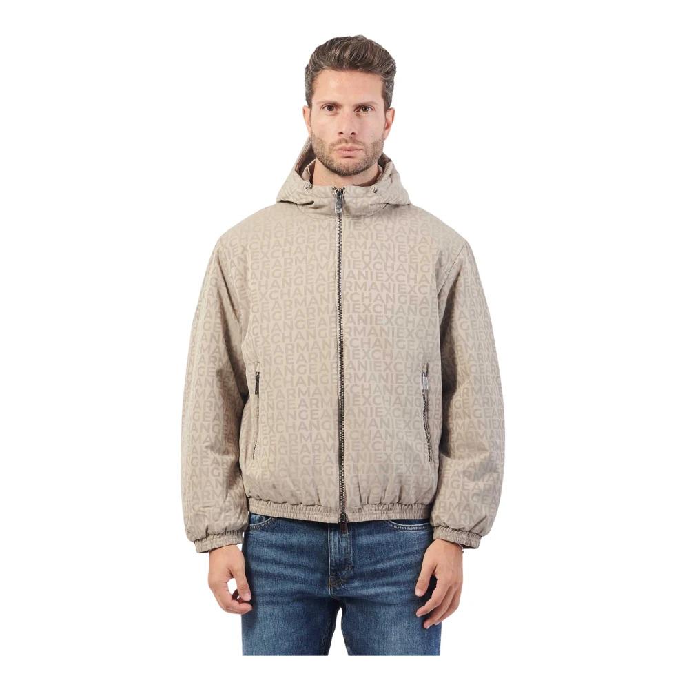 ARMANI EXCHANGE Winter Jackets in Natural for Men Lyst