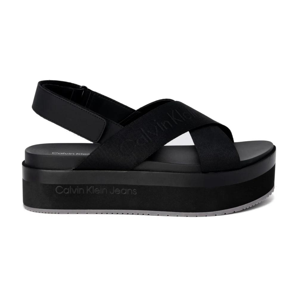 Plateau Sandalen Calvin Klein Sandale Canvas Platform Wedge