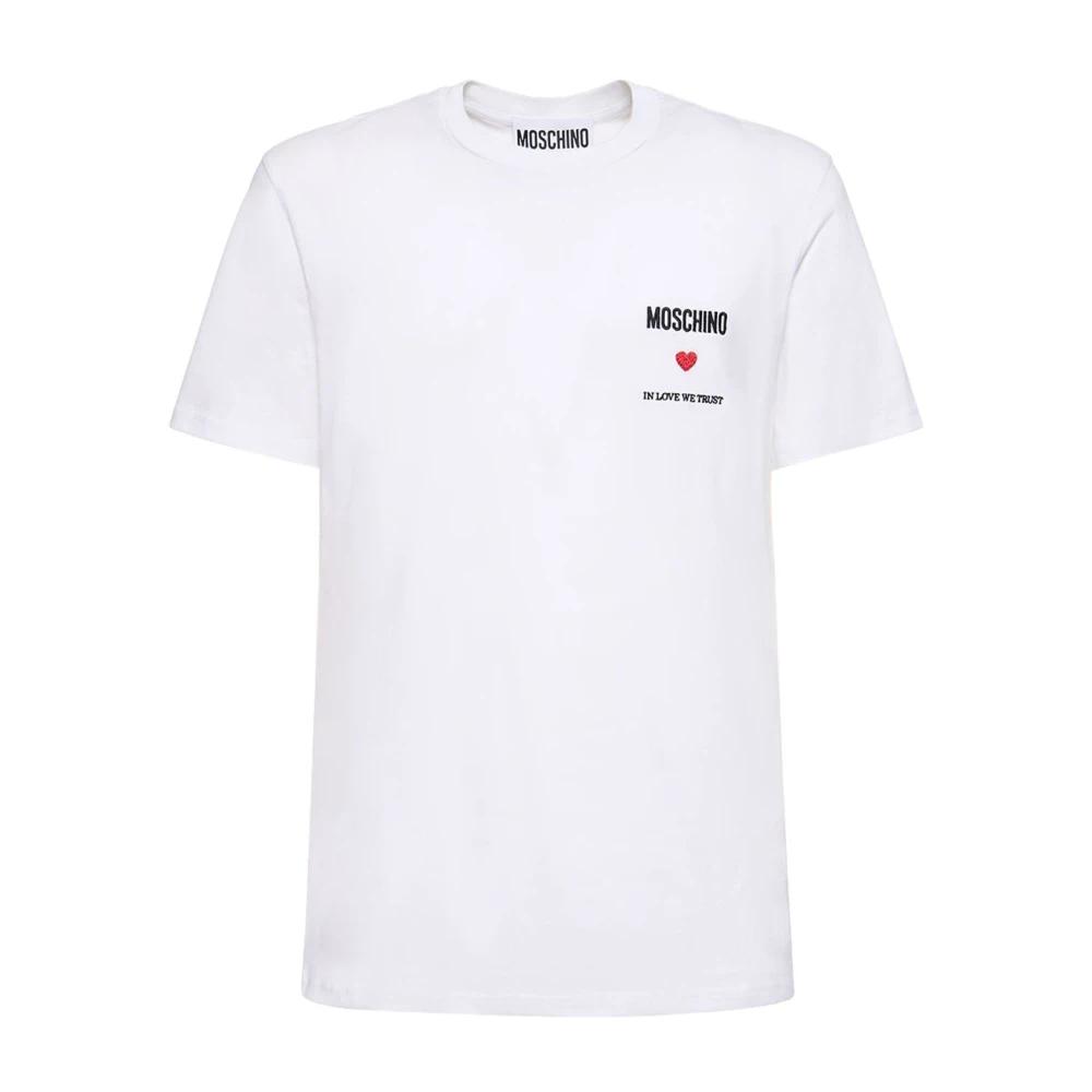 Love Moschino toggle Maglia bianca