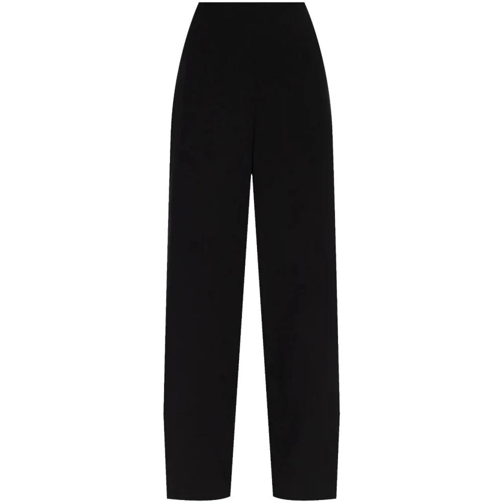 パンツ SPORTMAX Women Straight Pants MARCHE003 Black Five-pocket nappa-leather trousers, black | Sportmax