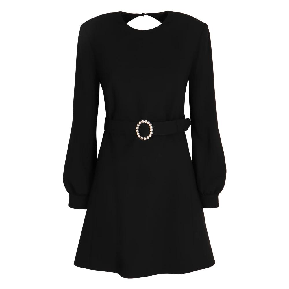 ワンピース Saint Laurent Black Cotton Blend Dress Saint Laurent Cotton-Blend Dress - Black | Editorialist